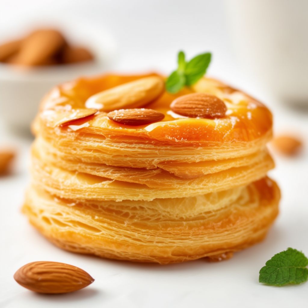 Delizia di Pasta Sfoglia Danese con Mandorle