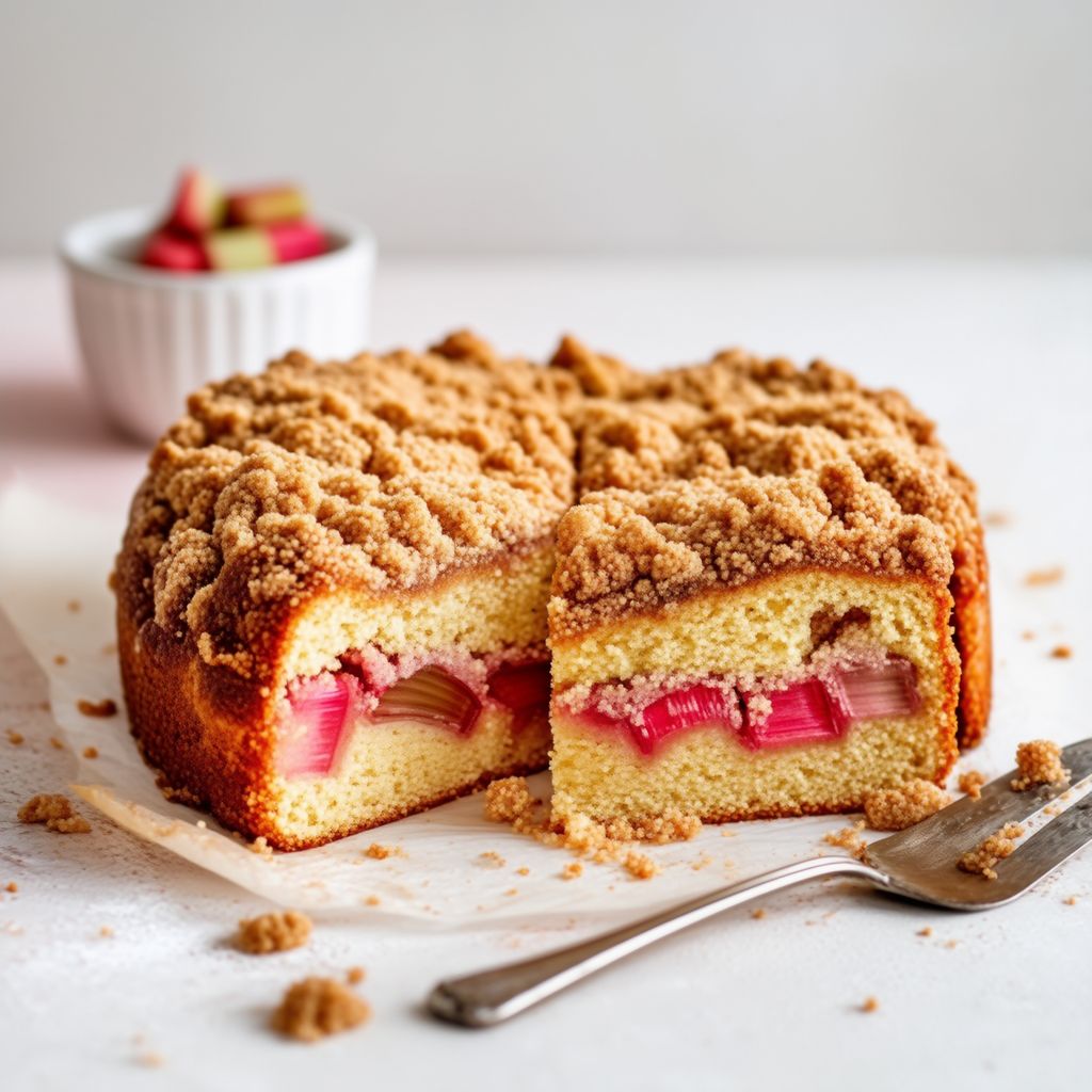 Torta di Rabarbaro con Crumble