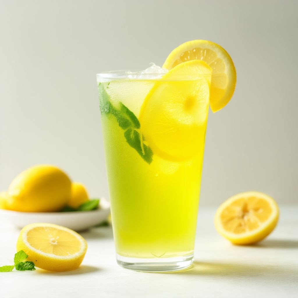 Rinfrescante Cooler di Tè Verde al Limone e Zenzero