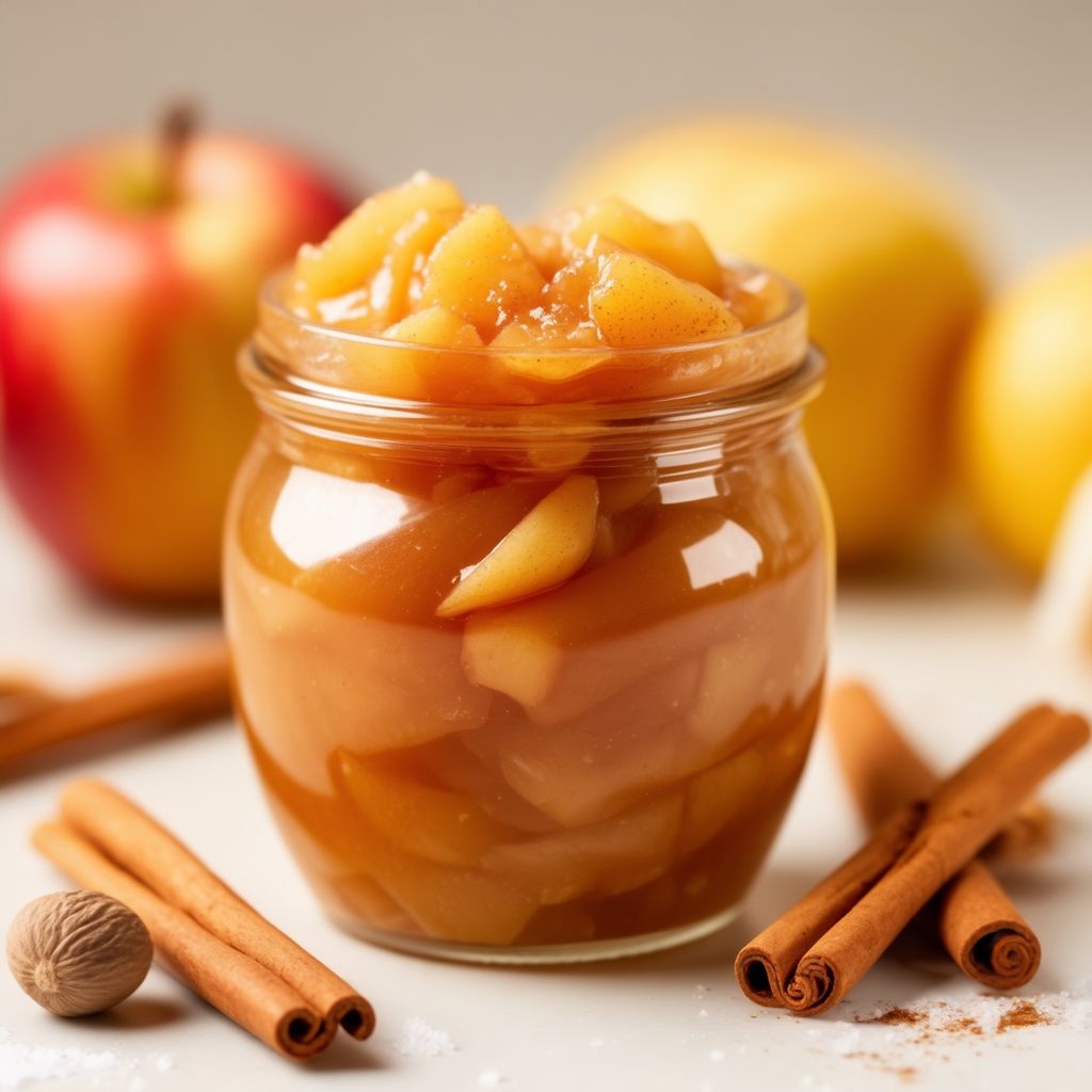 Hausgemachte gewürzte Apfelkuchenfüllung