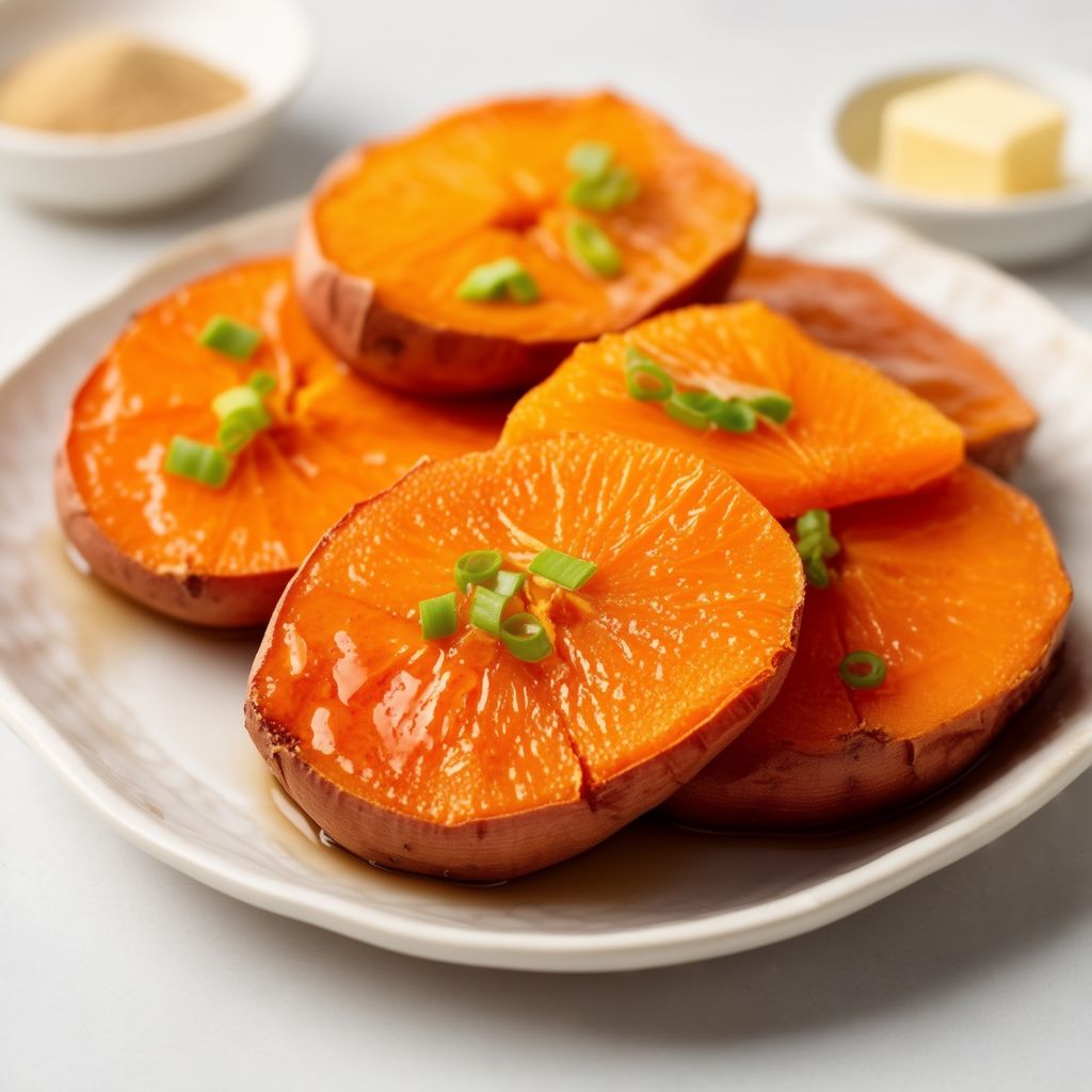 Glazed Sweet Potatoes with Citrus and Ginger