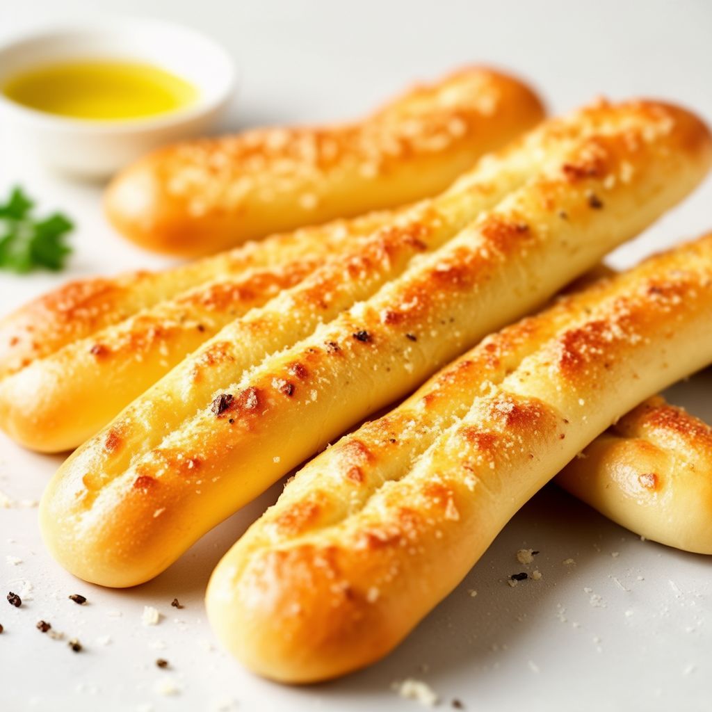 Knoblauch-Parmesan-Brotsticks