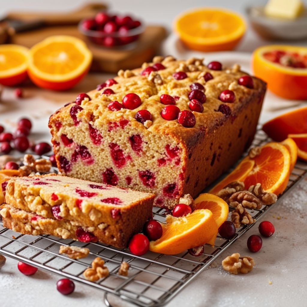 Cranberry Orange Walnut Loaf