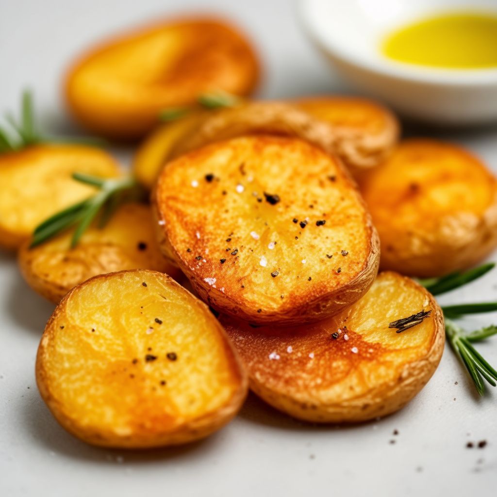 Knusprige zerdrückte Kräuter-Kartoffeln