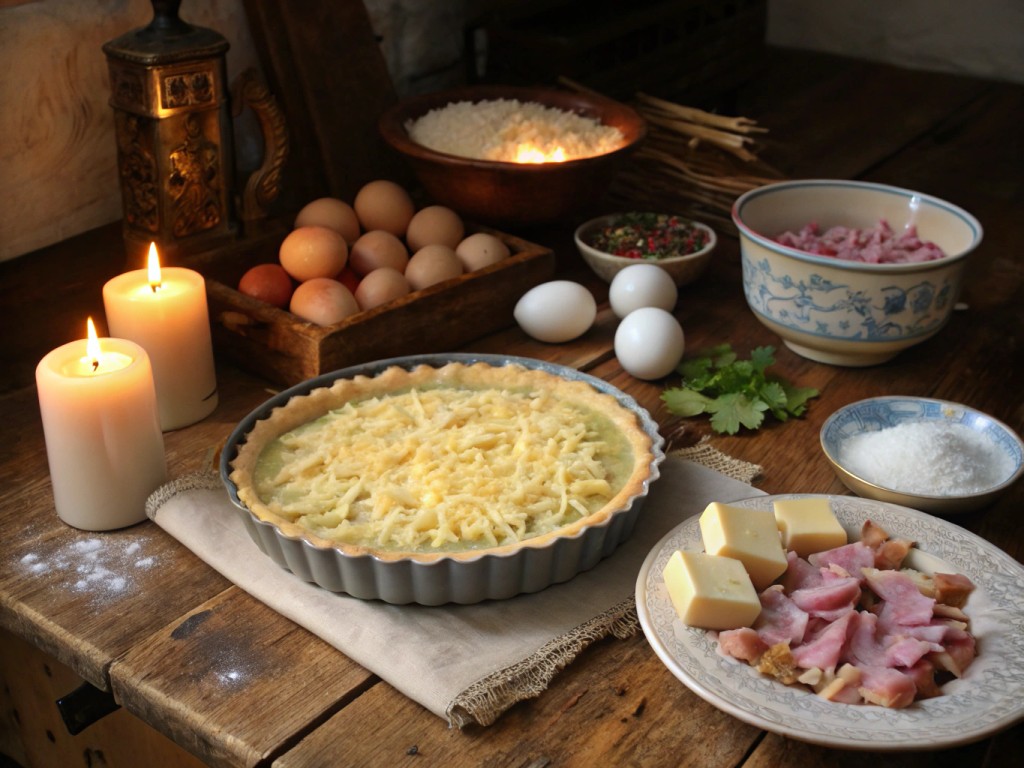 Herzhafte Skyr-Quiche für das Blech