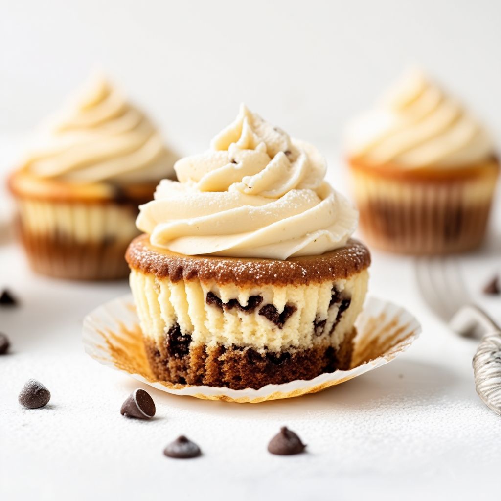 Cupcake al Formaggio con Gocce di Cioccolato
