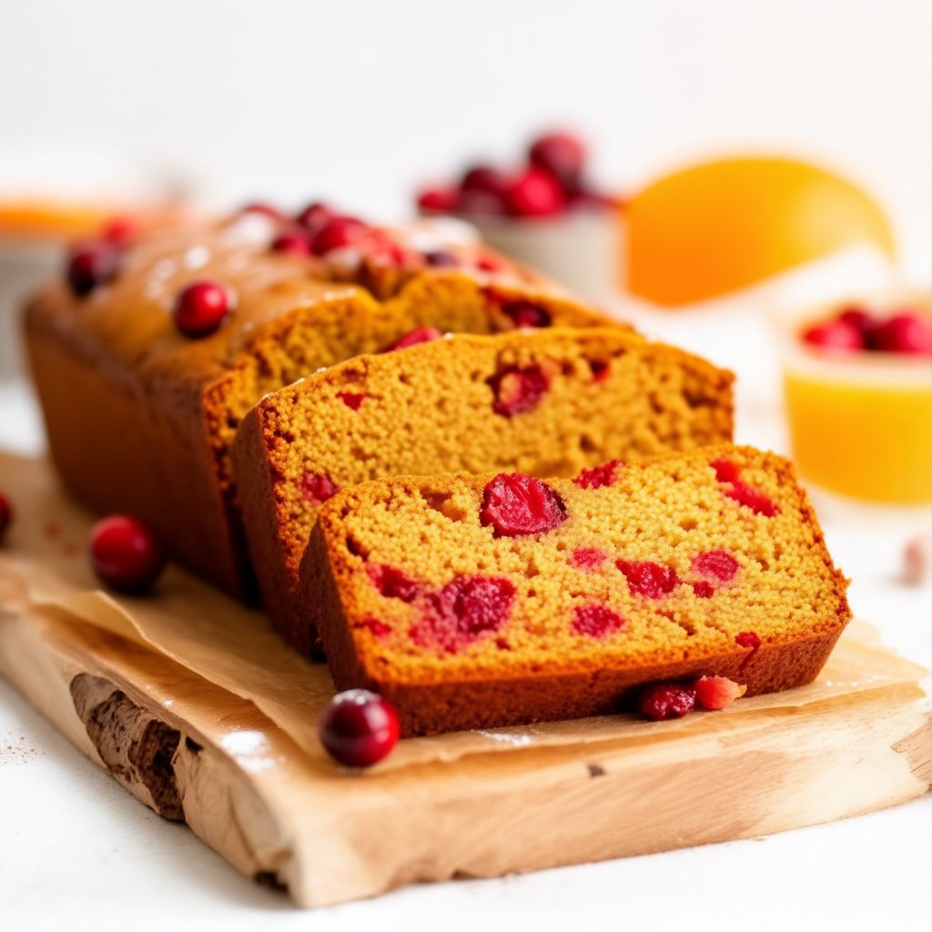Spiced Pumpkin Cranberry Loaf