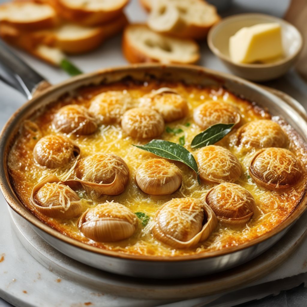 Knoblauchbutter Schnecken au Gratin