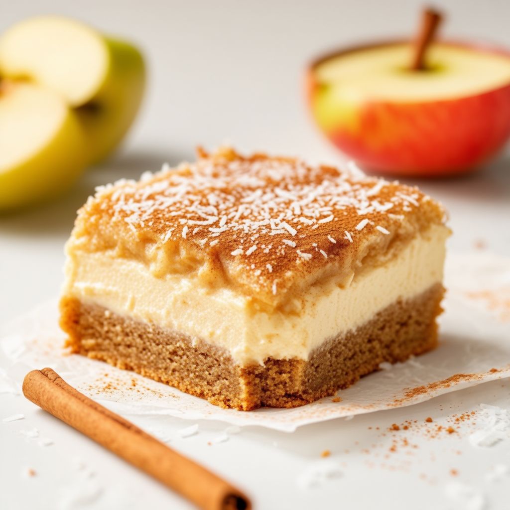 Zimt-Apfel-Creme-Schnitte