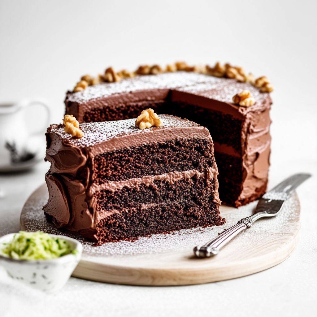 Saftiger Schokoladen-Zucchini-Schichtkuchen