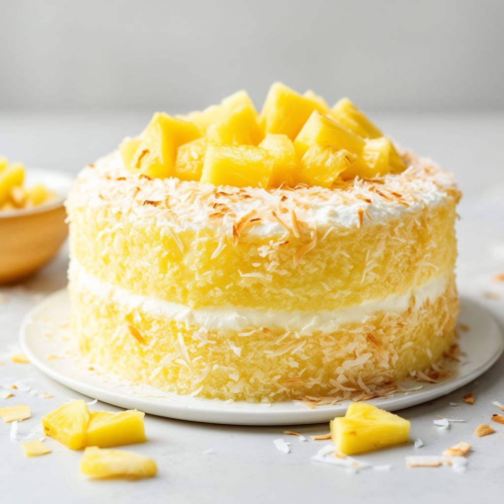 Torta Tropical Ananas e Cocco