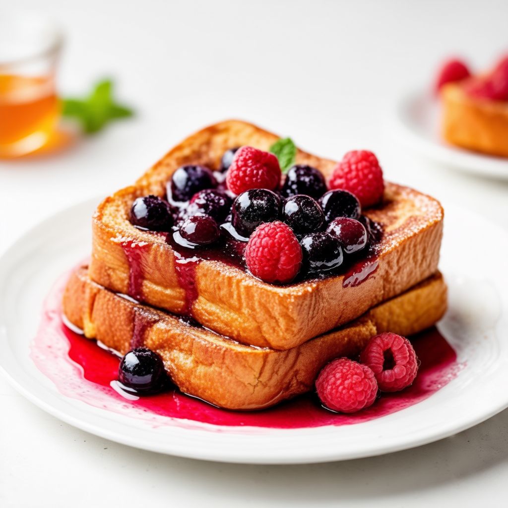 Beeren Bliss French Toast Auflauf