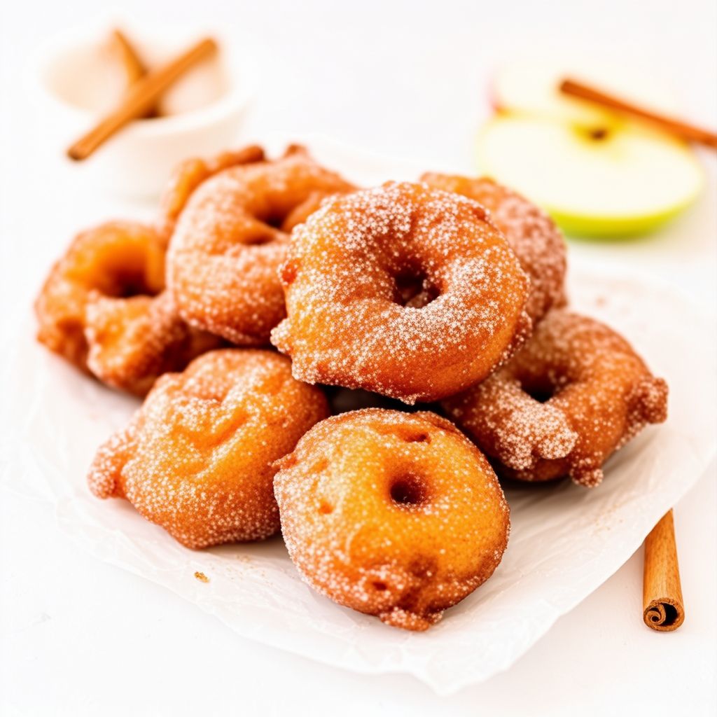Knusprige Zimt-Apfel-Krapfen