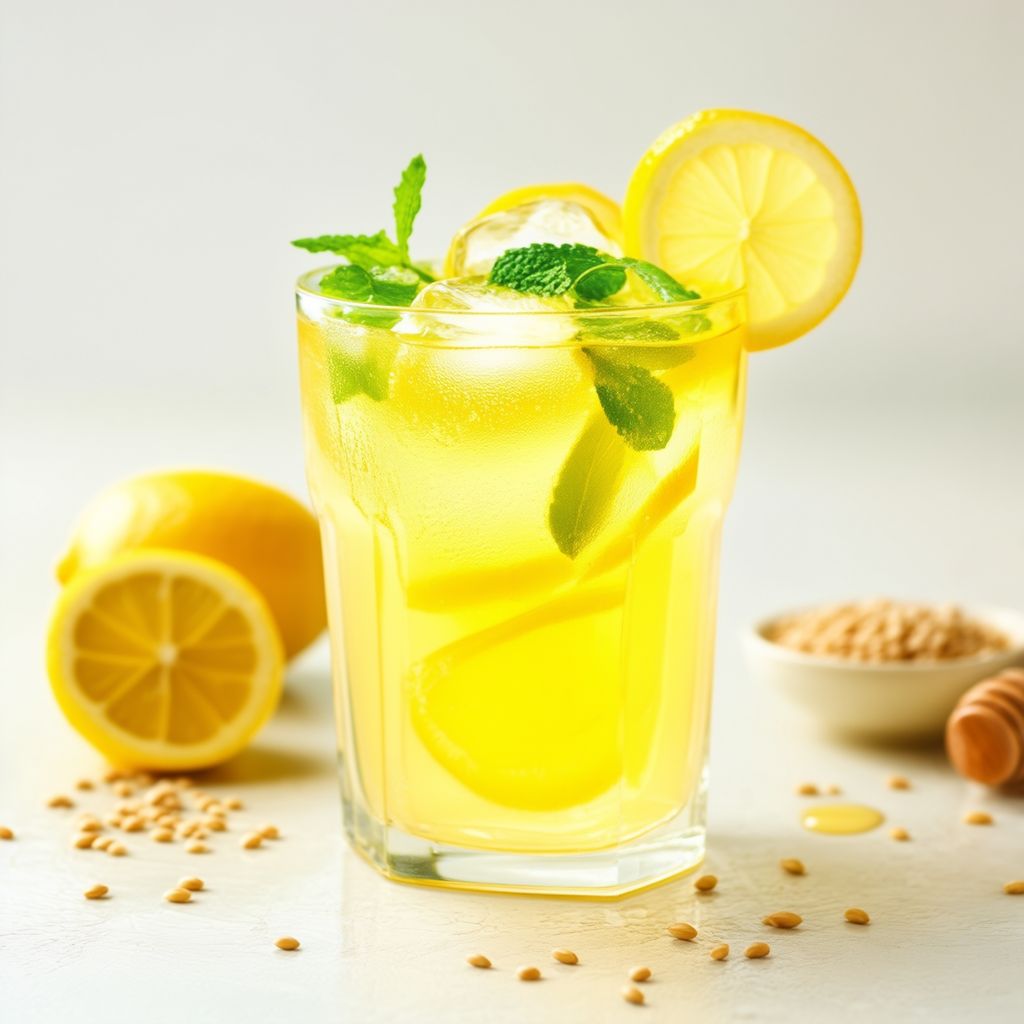 Refreshing Lemon Barley Drink