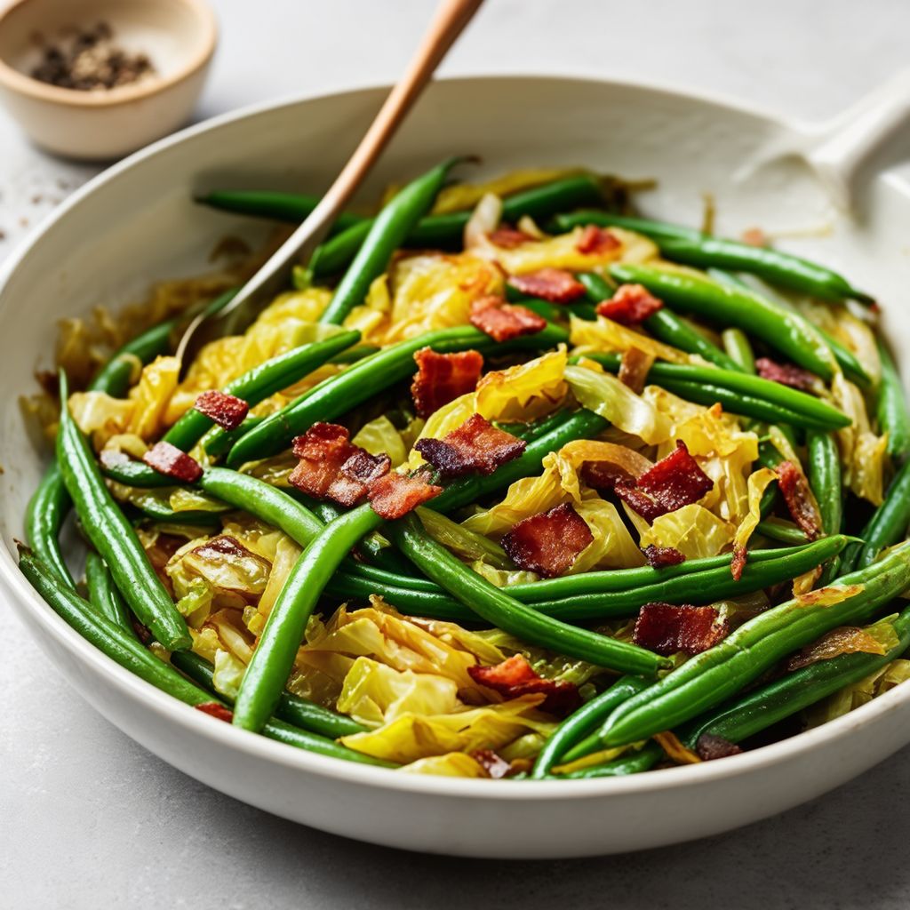 Savory German-Style Green Beans and Cabbage