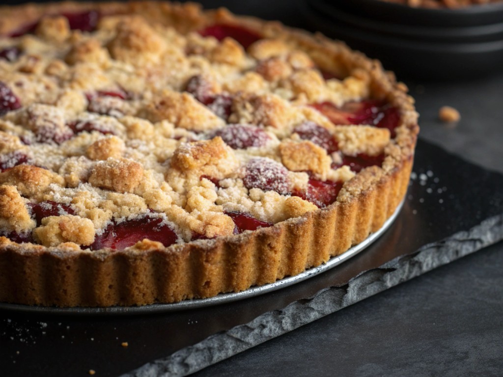 Pflaumenkuchen mit Streuseln