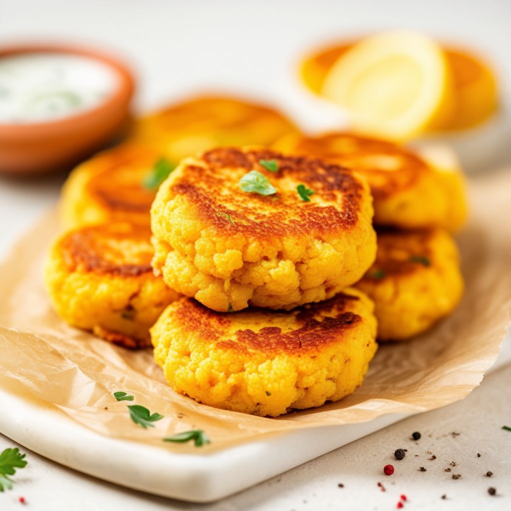 Golden Cauliflower Patties
