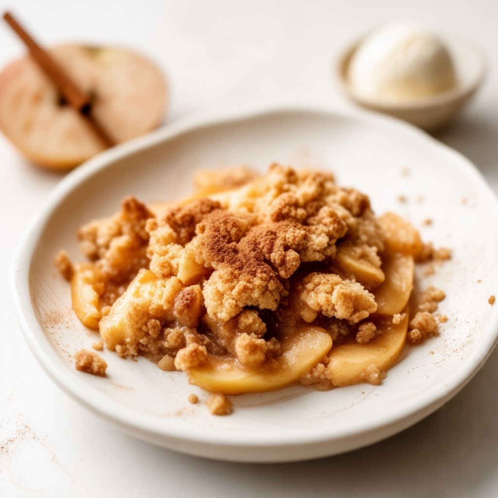 Delizia di Crumble di Mele e Cannella