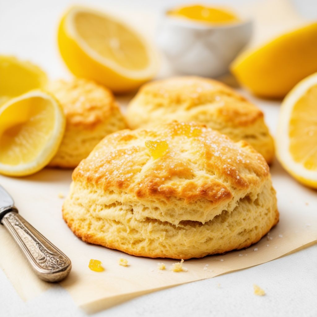 Zesty Lemon Ginger Scones
