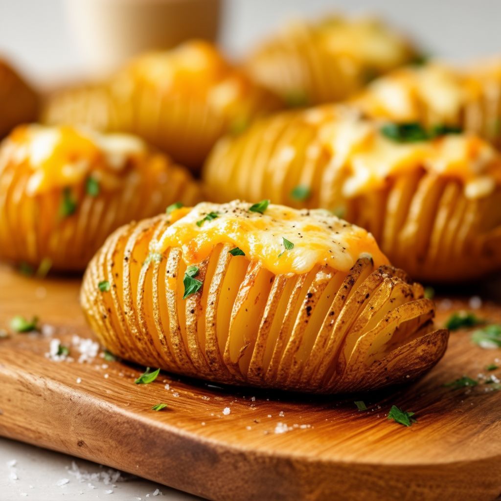 Cheesy Herb Hasselback Potatoes