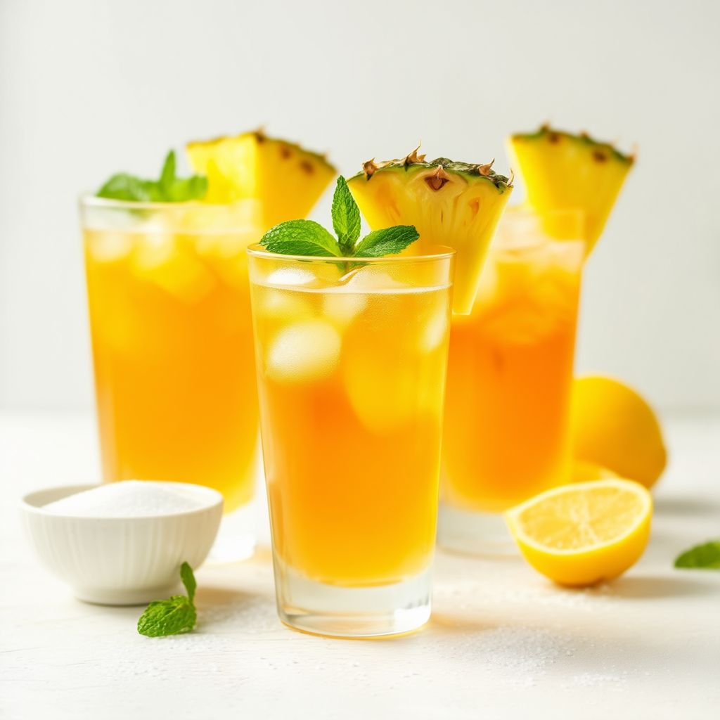 Tropical Mint Pineapple Tea Cooler