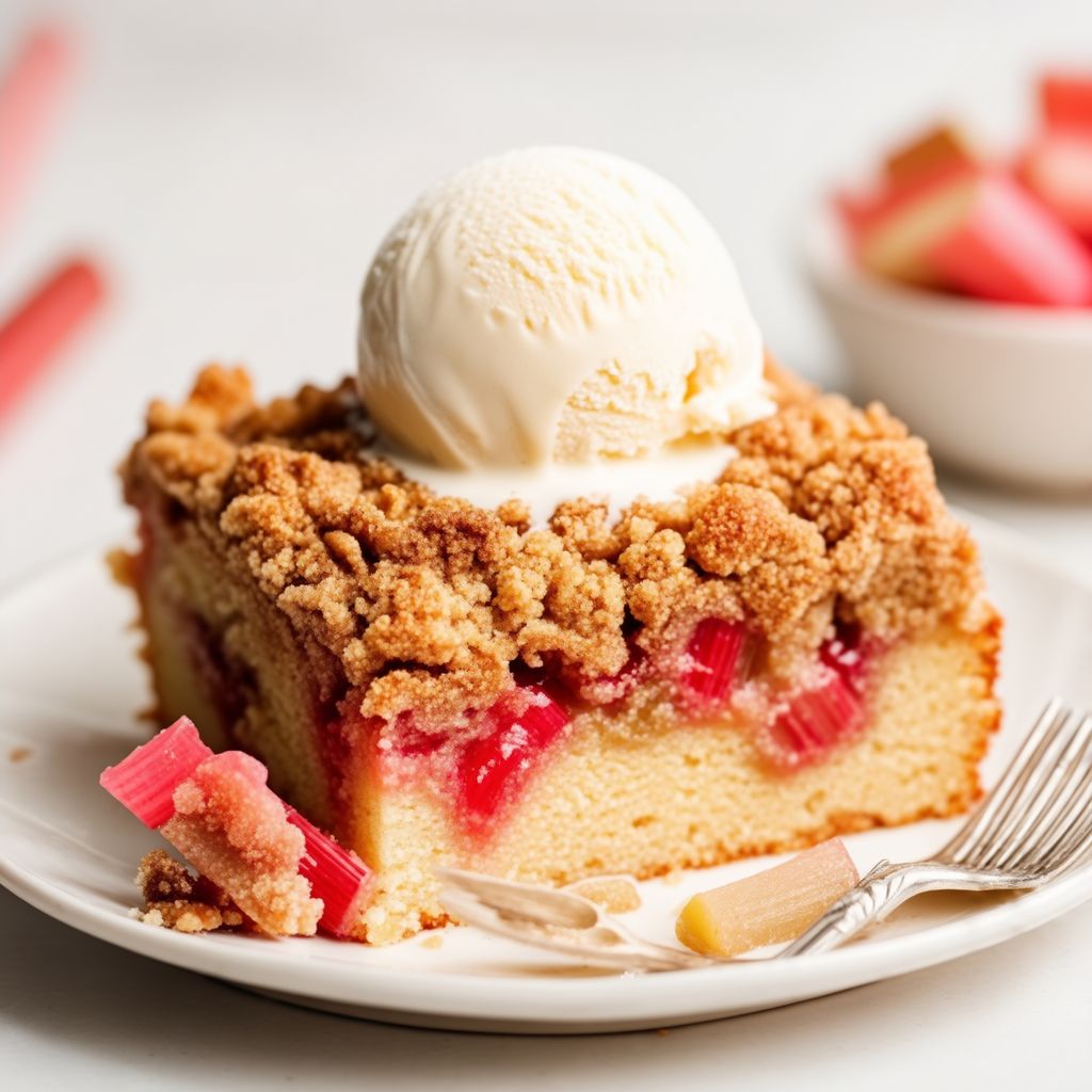 Deliziosa Torta Crumble di Rabarbaro e Noci