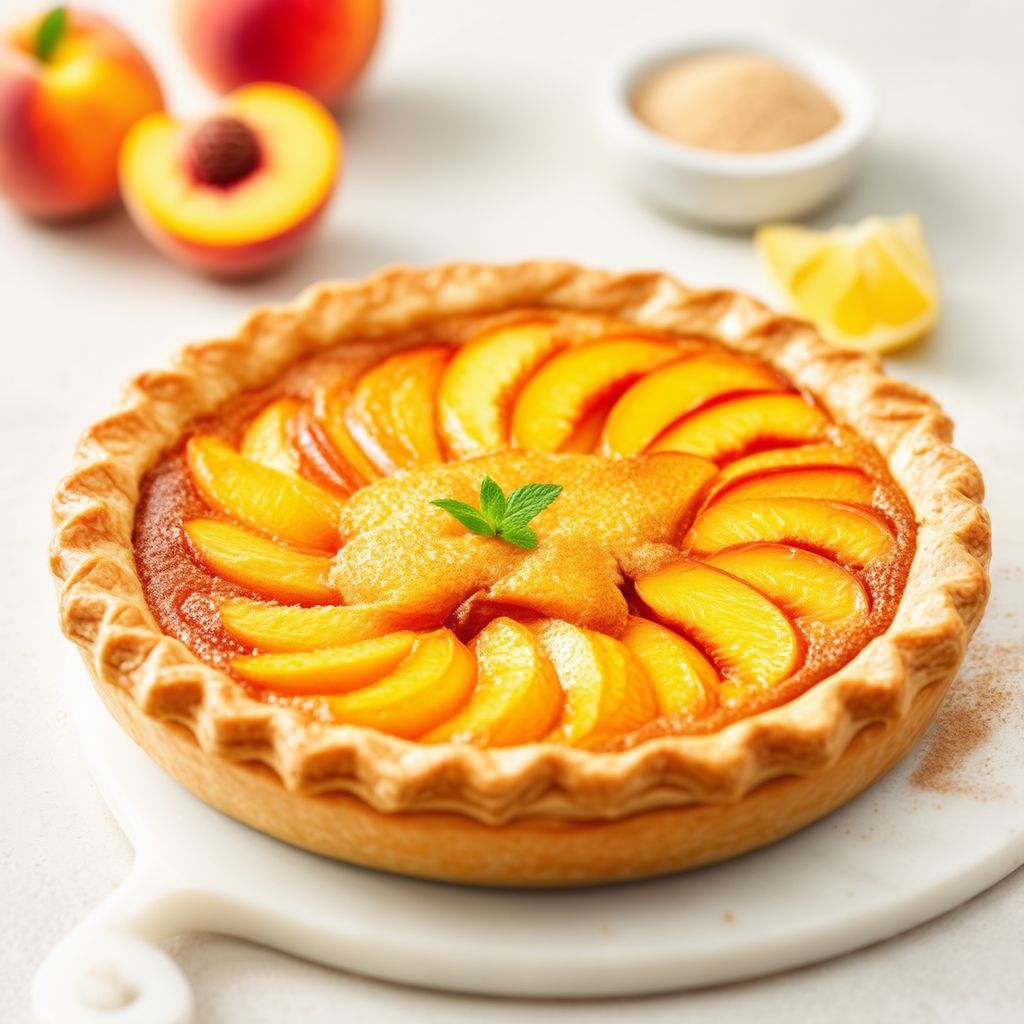 Golden Peach Pie Delight