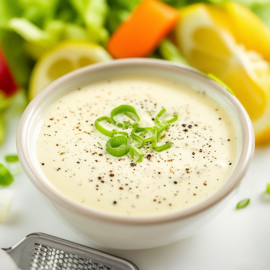 Creamy Black Pepper Parmesan Dressing