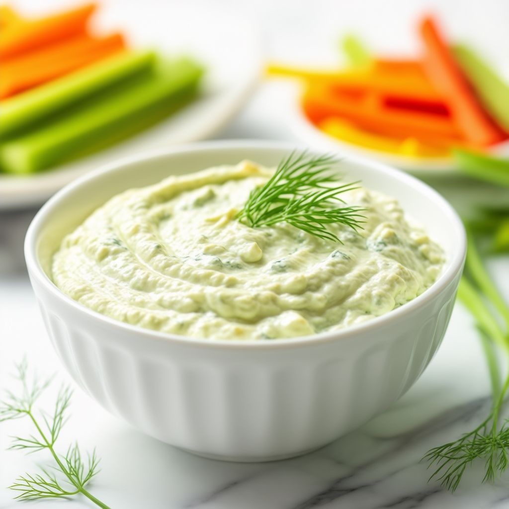 Cremiger Kräuter-Gemüse-Dip
