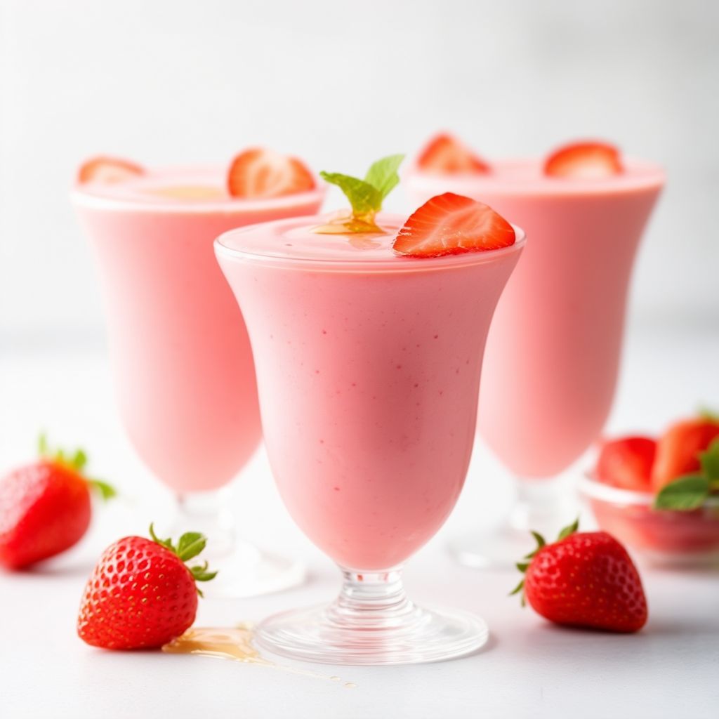 Cremiger Erdbeer Bliss Smoothie