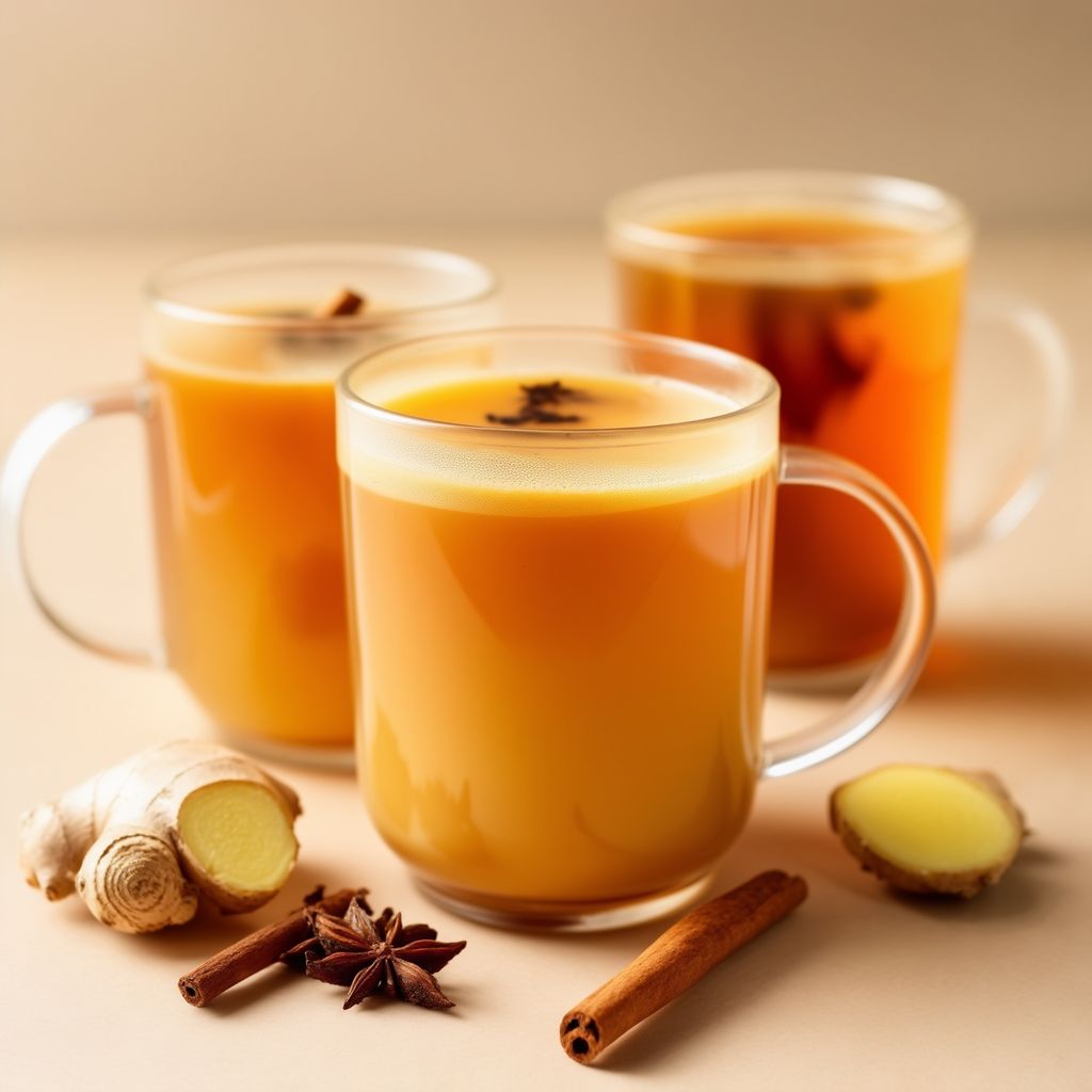 Gewürzter ugandischer Ingwer-Milchtee