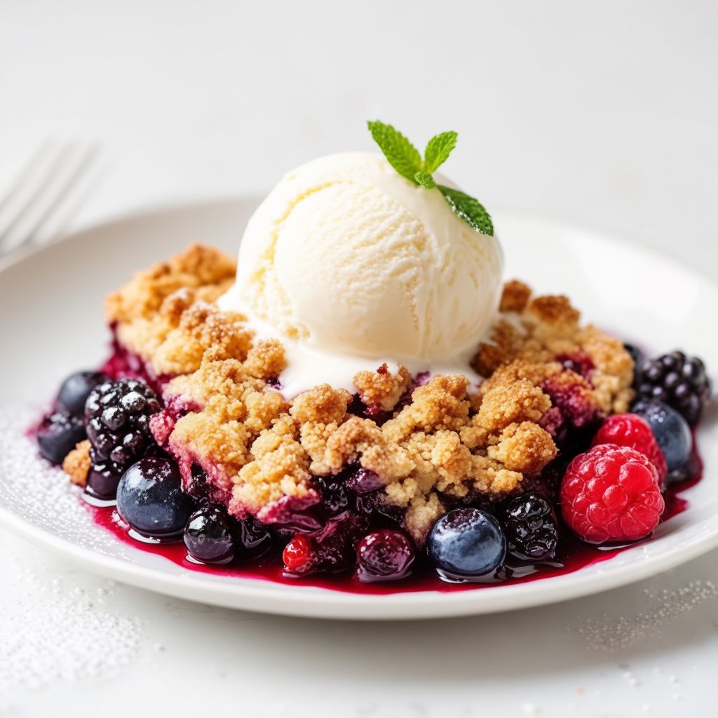 Delizia di Crumble di Frutti di Bosco