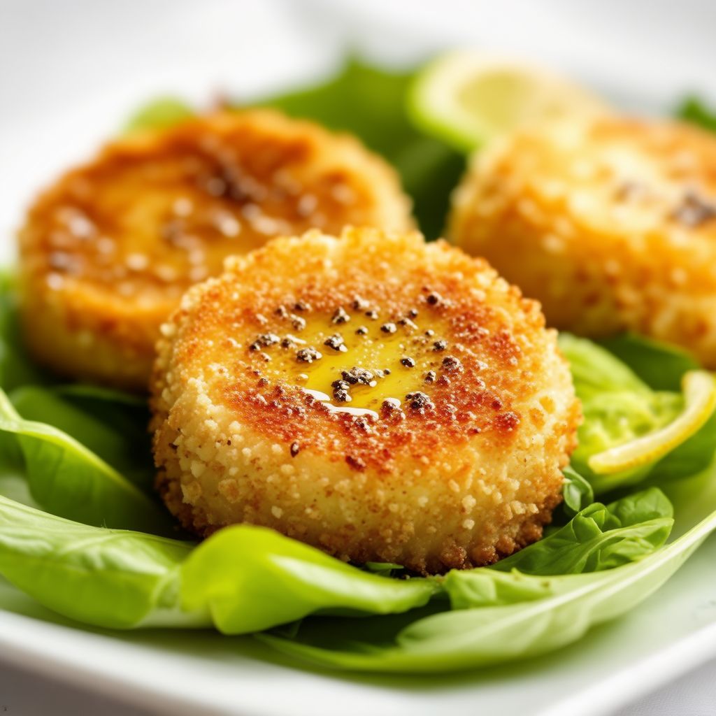 Almond-Crusted Goat Cheese Medallions