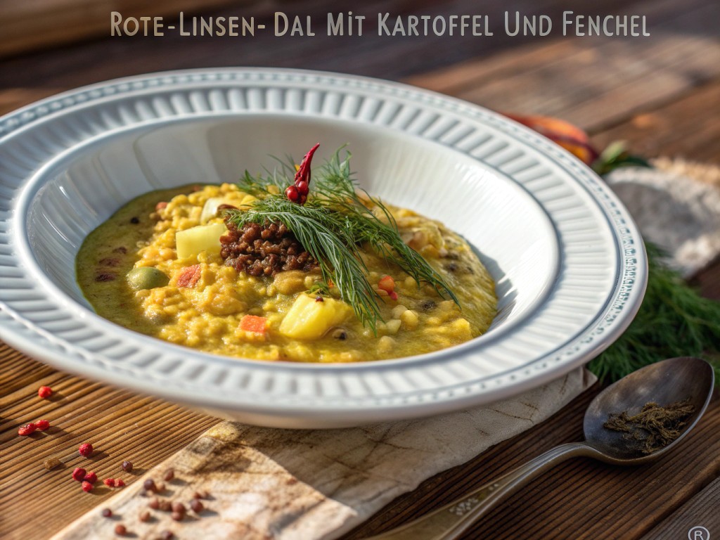Rote-Linsen-Dal mit Kartoffel und Fenchel