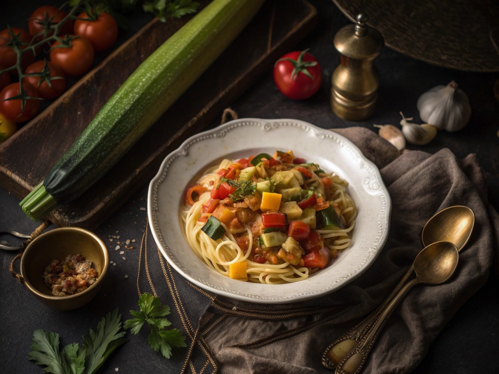 Pasta mit Gemüsesoße für Kinder