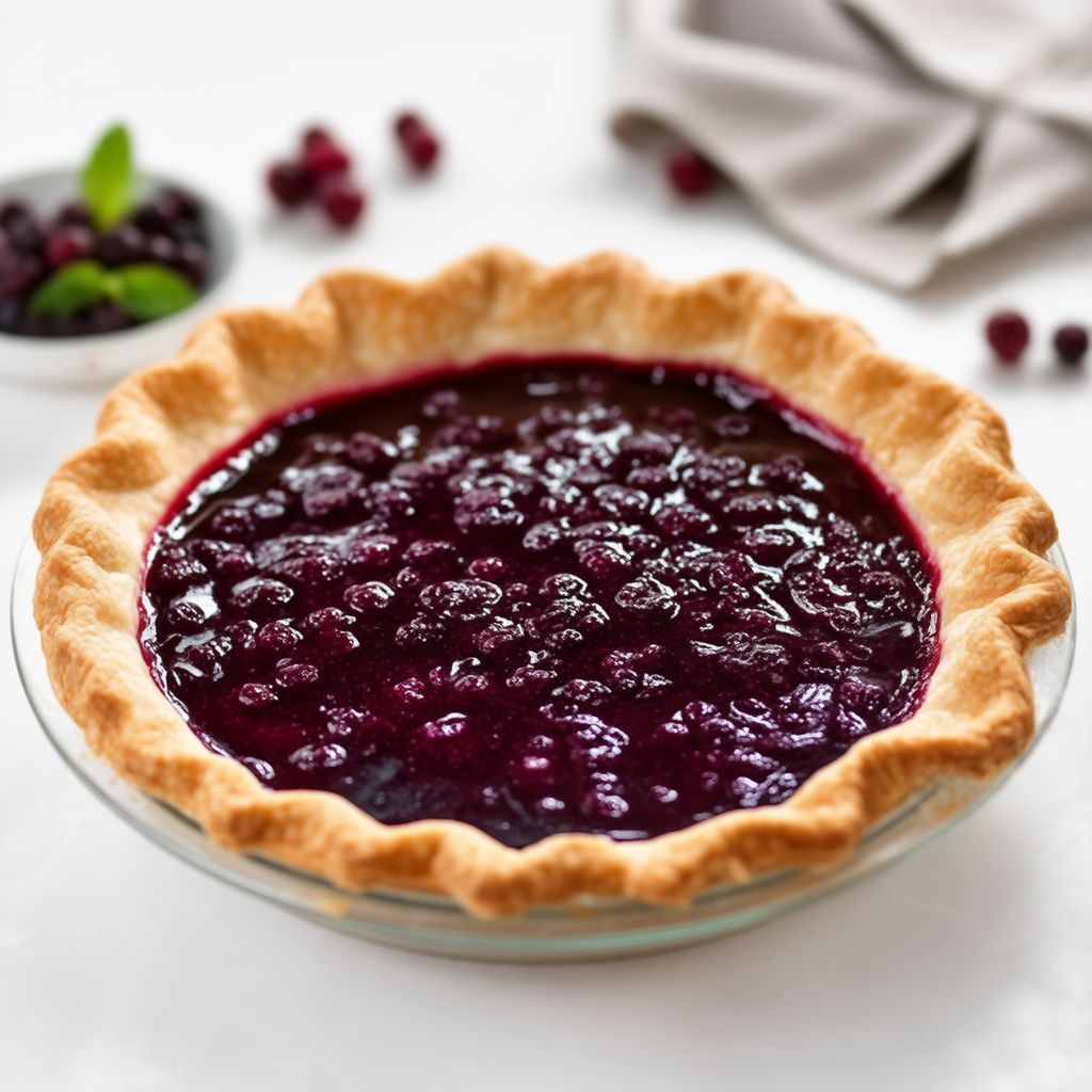 Saskatoon Berry Delight Pie