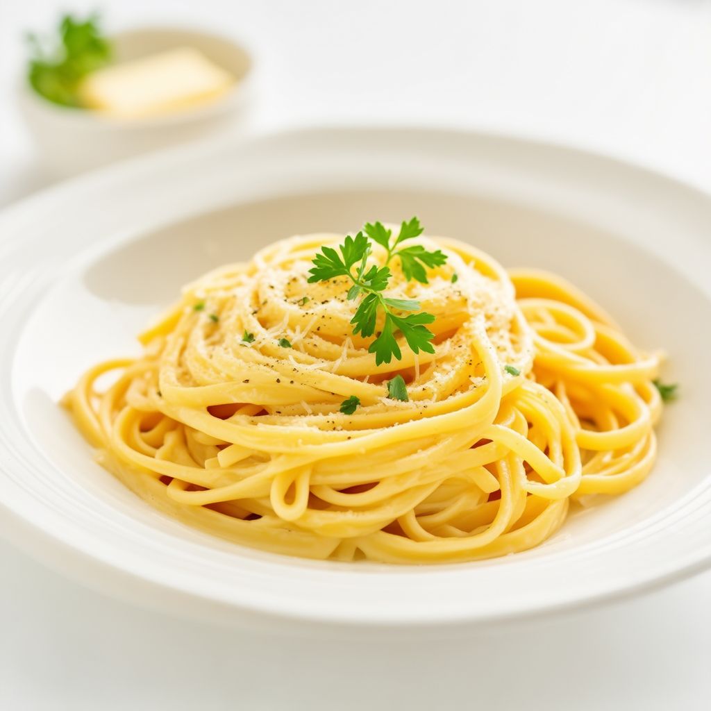 Linguine Cremoso all'Aglio e Parmigiano