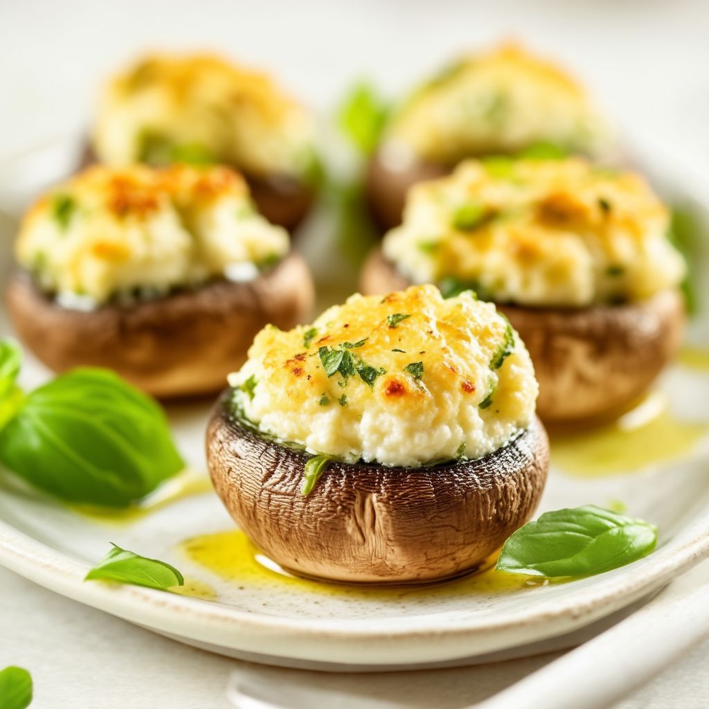 Herbed Cheese-Stuffed Mushrooms