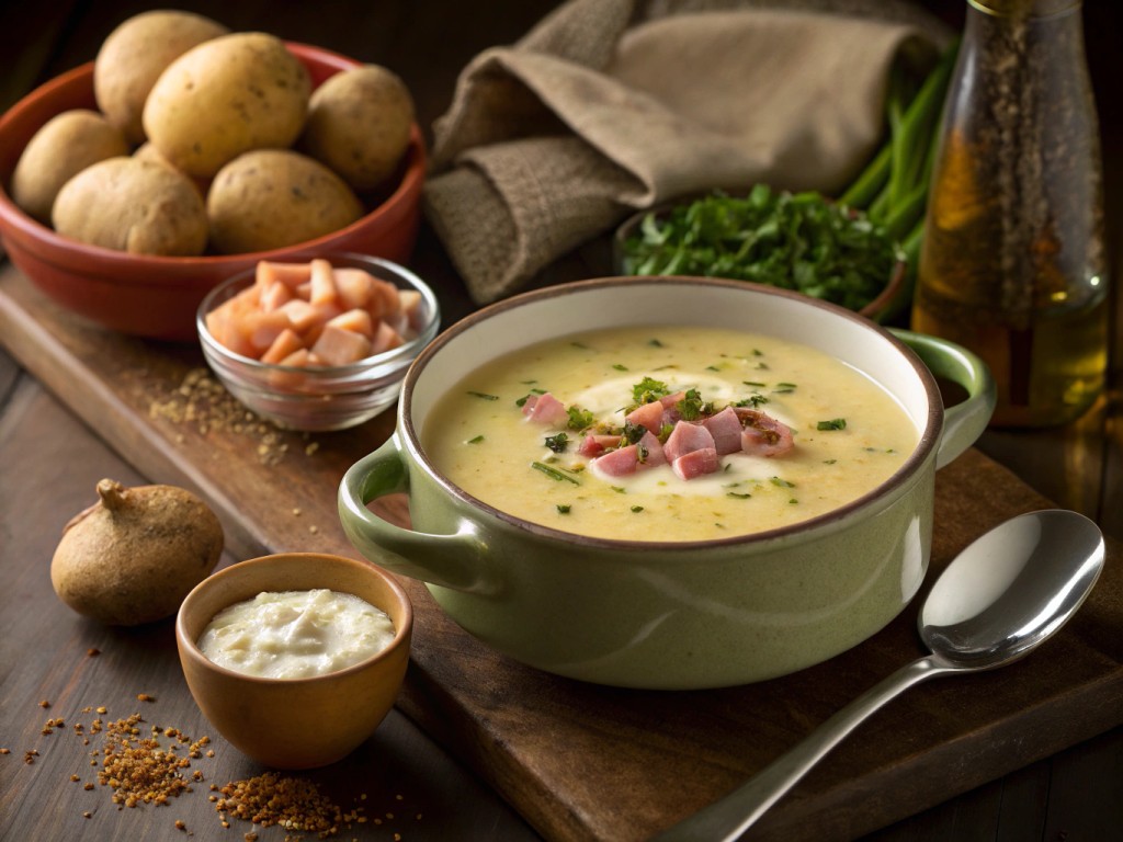 Einfache Kartoffelsuppe wie von Oma