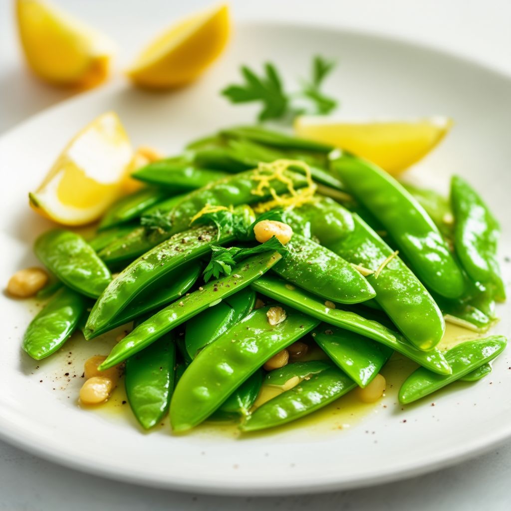 Piselli Sauté con Castagne d'Acqua Croccanti