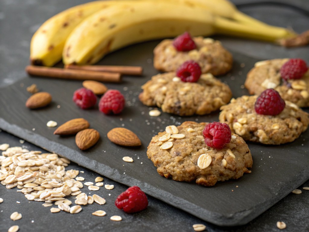 Gesunde Bananen-Haferkekse aus der Heißluftfritteuse