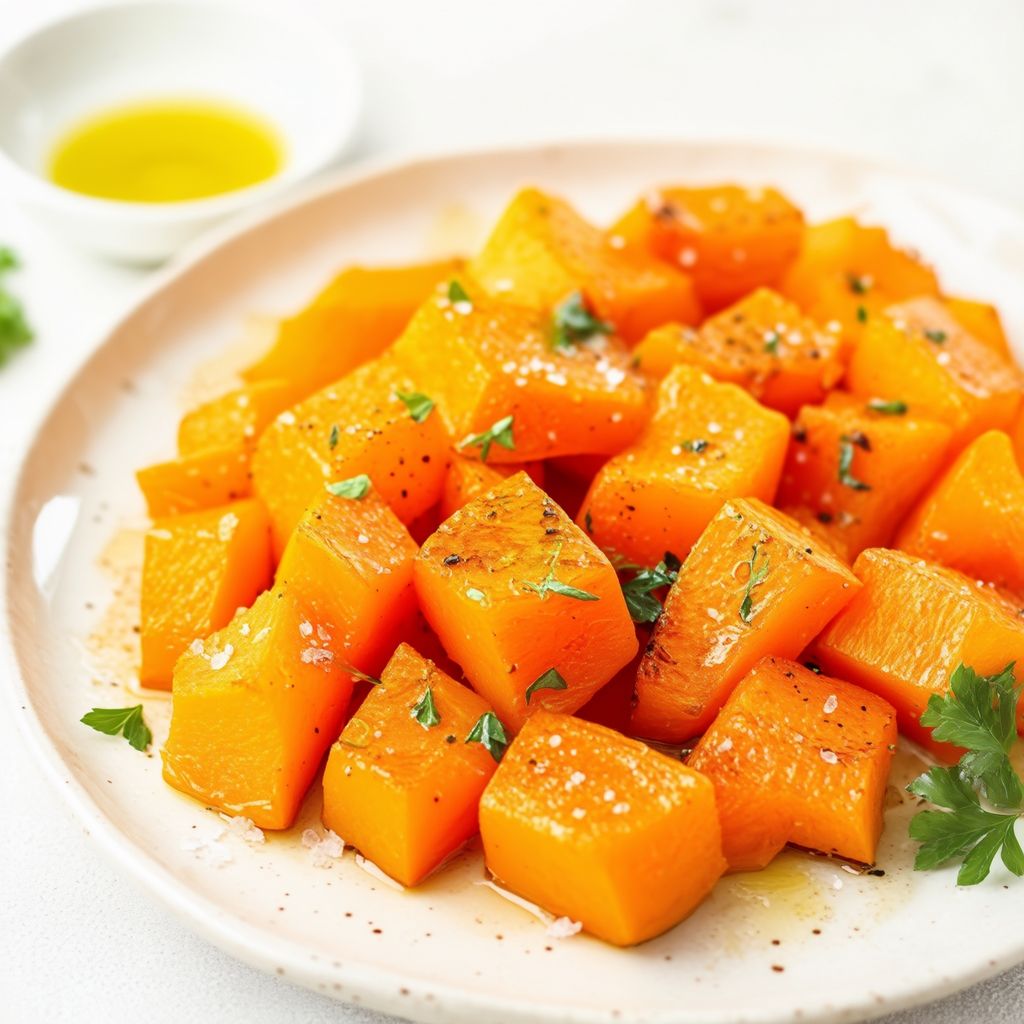 Roasted Butternut Squash with Garlic and Herbs