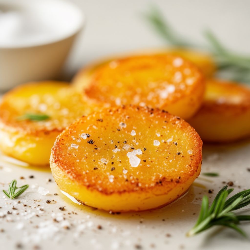 Golden Crispy Potato Medallions