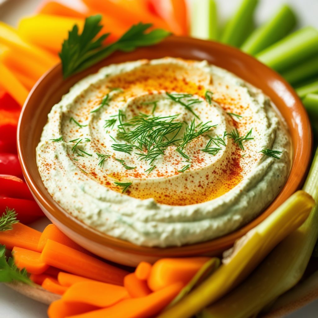 Cremiger Kräuter-Gemüse-Dip