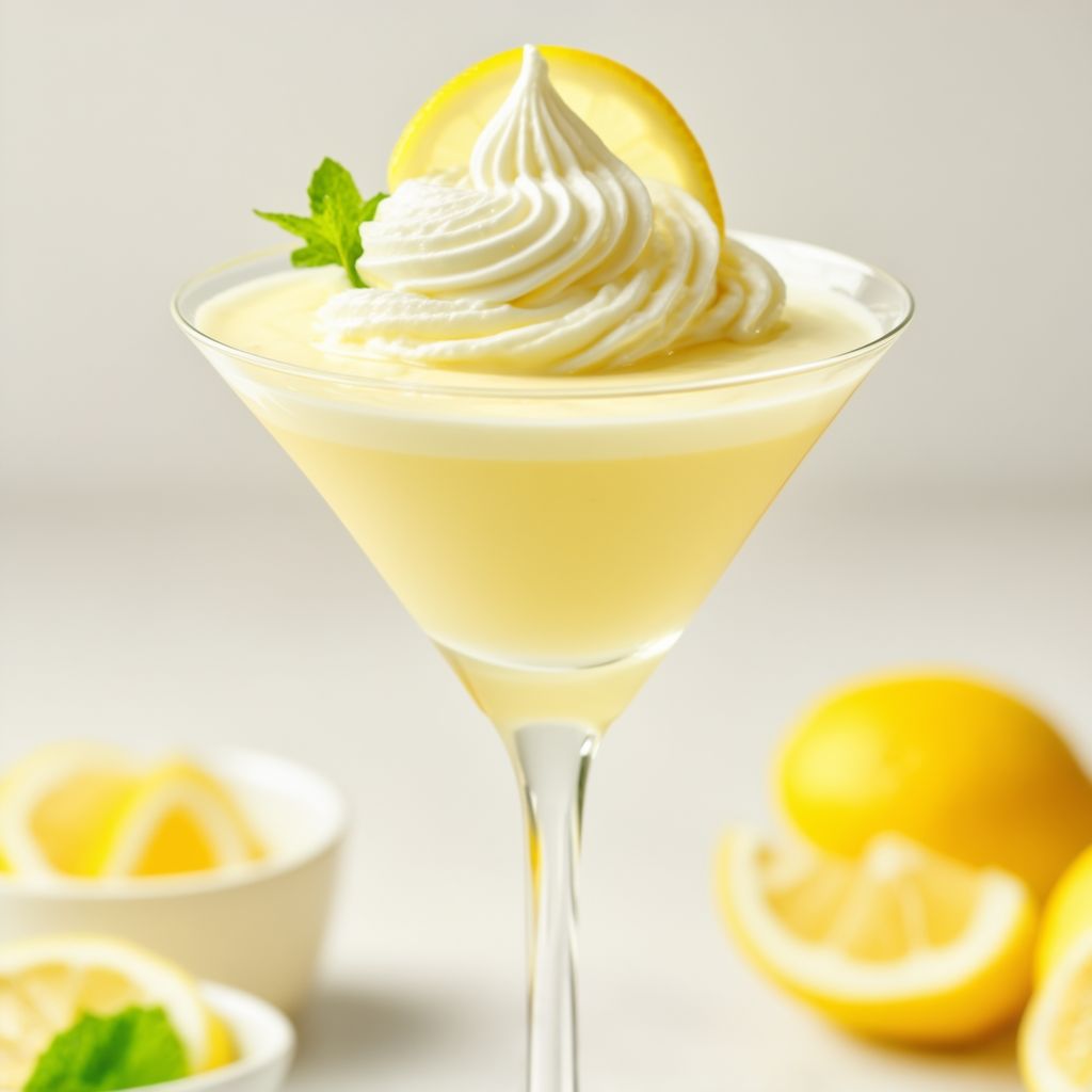 Spritziger Zitronen-Creme-Martini