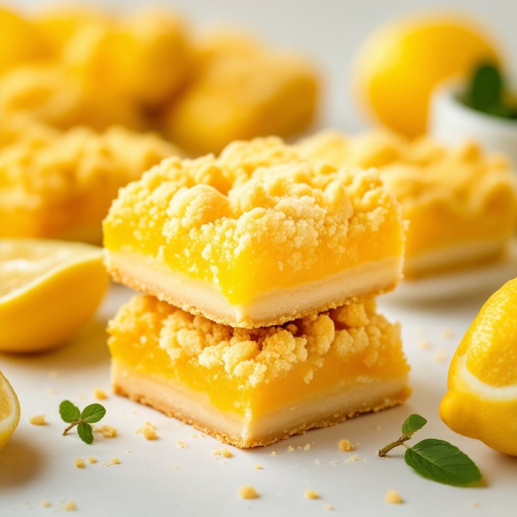 Zesty Lemon Crumble Squares