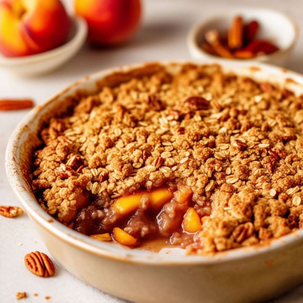 Southern Peach and Pecan Crumble