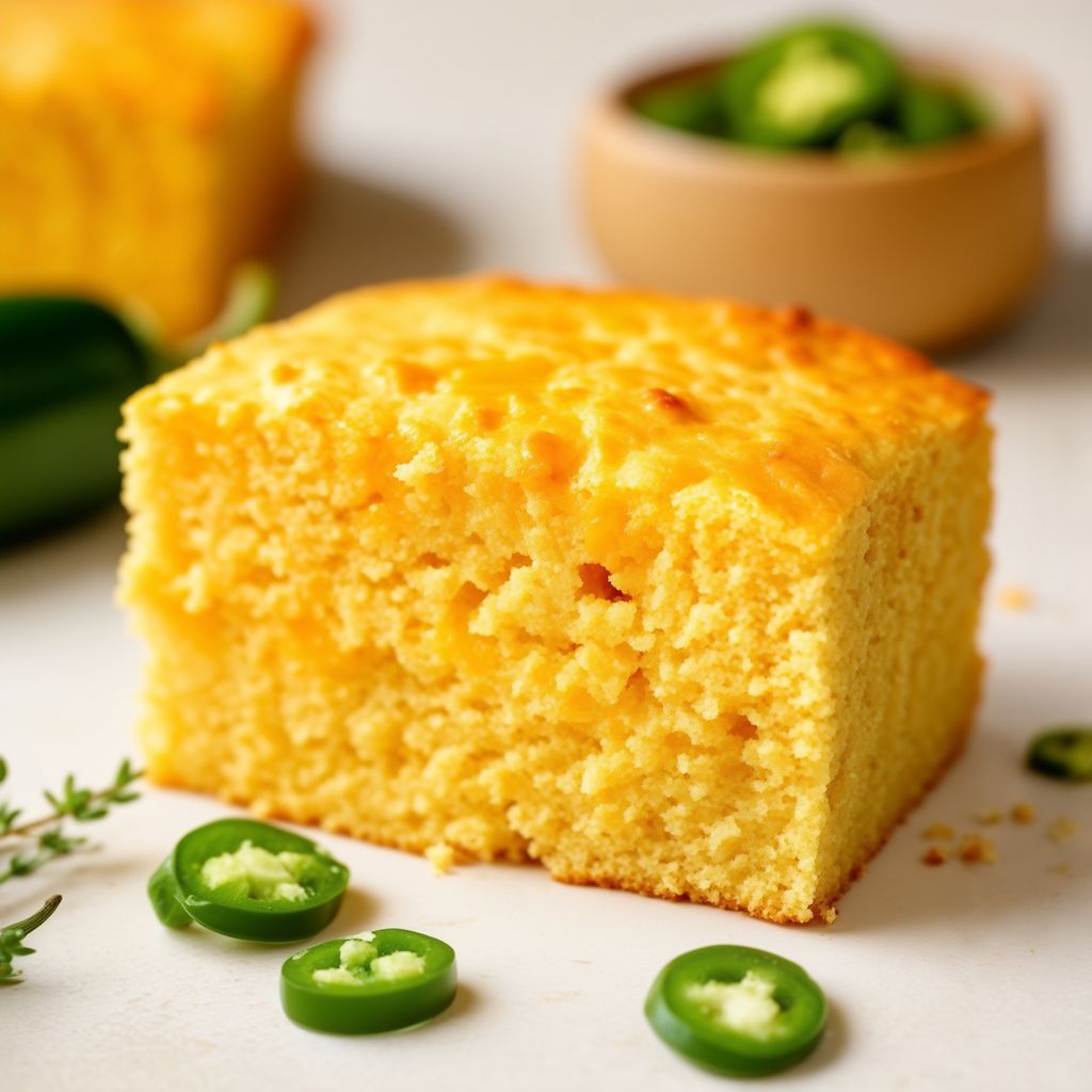 Spicy Jalapeño Cheddar Cornbread