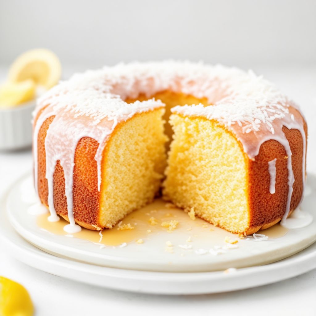 Coconut Syrup Cake