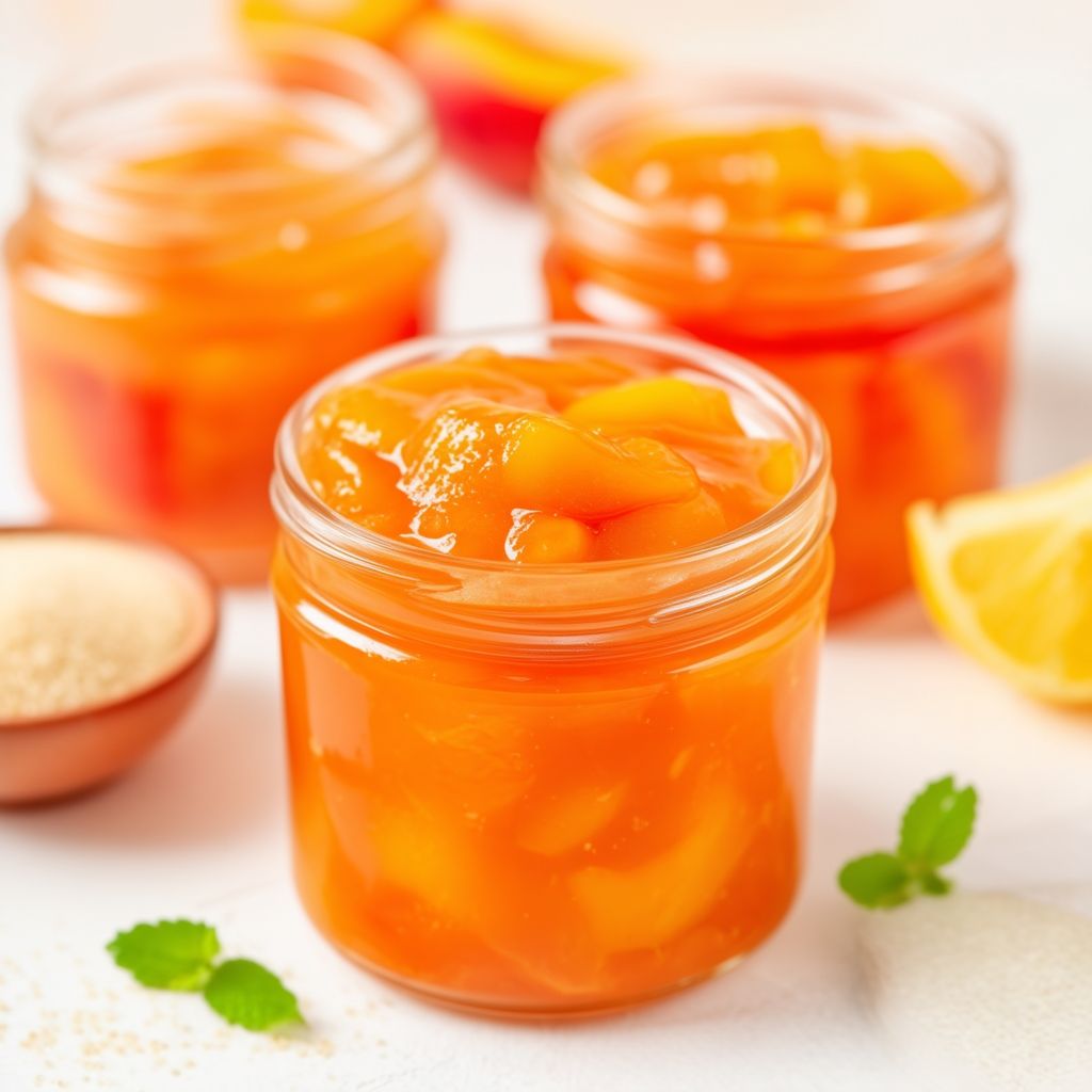 Spiced Peach and Ginger Preserve